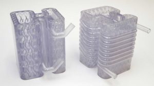 Напечатанные на 3D-принтере фотополимерные прототипы с концепций горизонтальной и спиральной конструкции