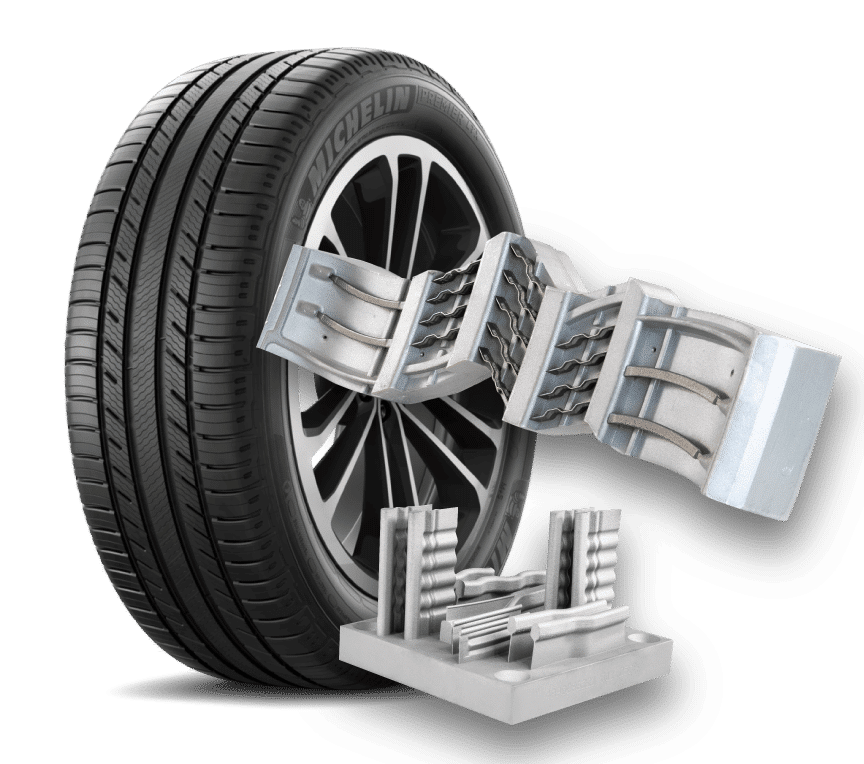 AddUp / Michelin — 3D-печатные ламели и элементы пресс-форм для шин